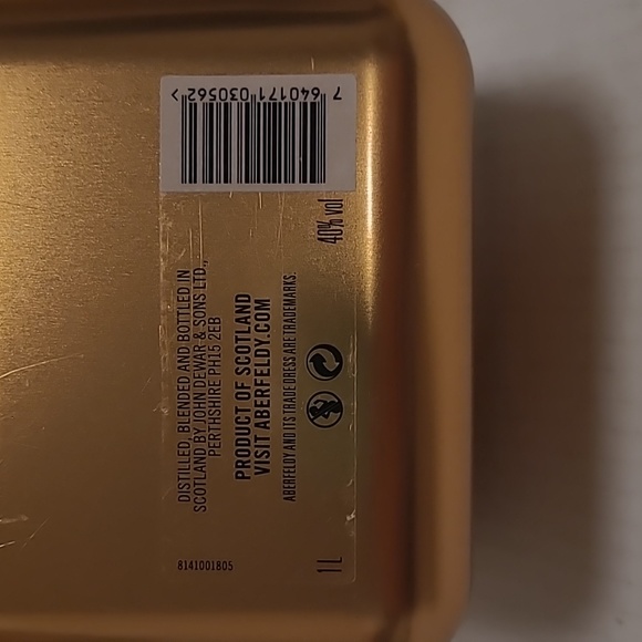 Aberfeldy 12 Year Old Highland Single Malt Scotch Whiskey Empty Tin - Picture 12 of 17